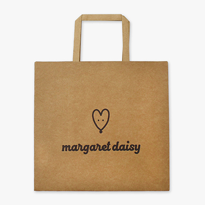 종이 쇼핑백｜크라프트｜사이즈(프리)｜실크인쇄｜MF1016