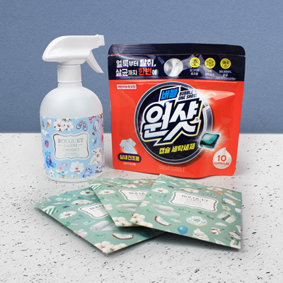 슈가버블 버블원샷 캡슐세제 섬유탈취제 5종세트