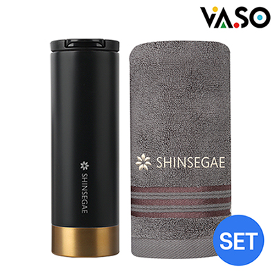 [바쏘] 쉐리프 텀블러 + 타올세트