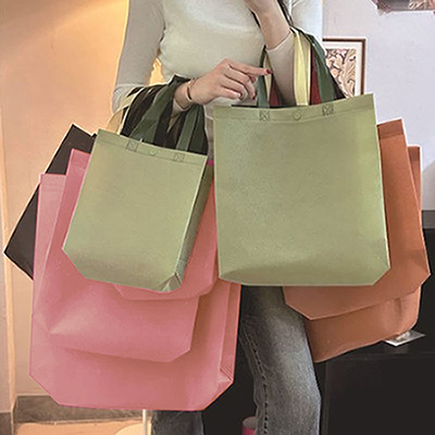 똑딱이 부직포 가방 소형 28X30X10cm (MB03)