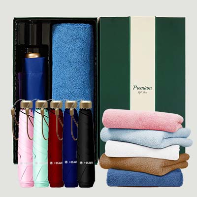 라이트핏 3단6k 초경량양우산+보송보송데일리순면타올155g 우산타올선물세트