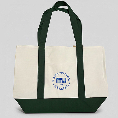 포켓 투톤 컬러 에코백 J99