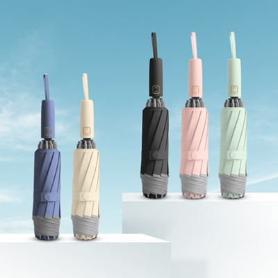 에디토 가벼운 고밀도방수원단 알루미늄살대 3단 거꾸로 완전자동 우양산(10K)