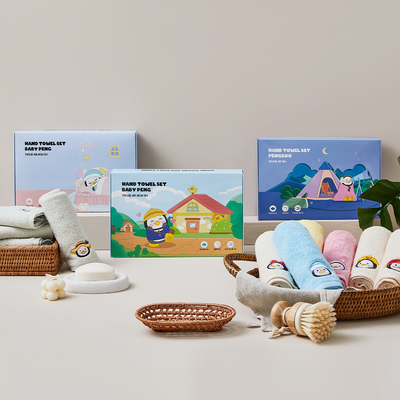 핸드타월 세트 베이비 펭수