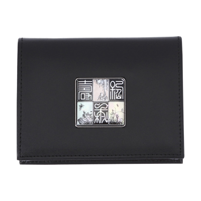 신문자도자개소가죽명함지갑