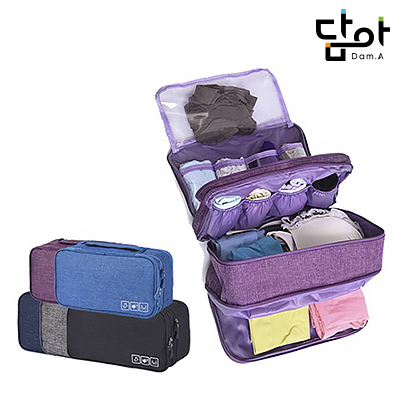 담아 프리미엄 고급 멀티 여행용 속옷파우치