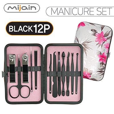 미자인블랙12종플라워손톱깎이세트