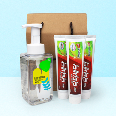 순샘 맨손설거지 500ml  치약 4종세트