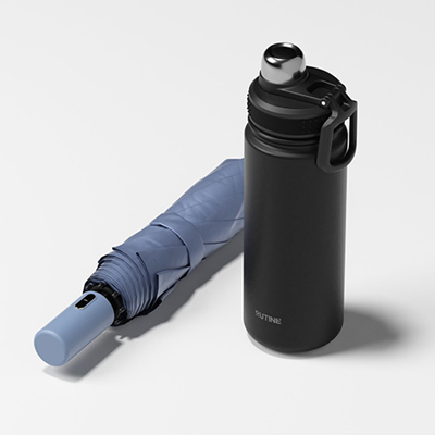 에디토 선물세트 ( 골드버튼 3단 자동 양우산 + 스테인리스304 스포츠 텀블러 650ml)