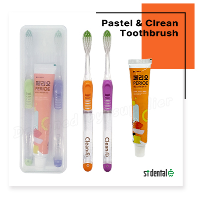 커플 파스텔클린미세모 페리오 칫솔치약세트