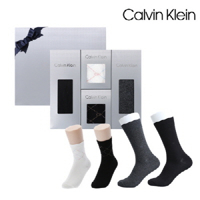 [캘빈클라인] 남성 양말 혼합 4족 세트_프리미엄라인