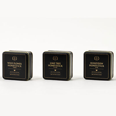 국내산 고급스러운 단맛 꿀스틱 틴케이스