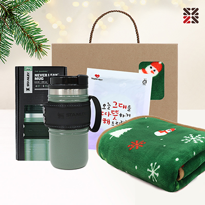 포근한담요텀블러세트-S눈사람