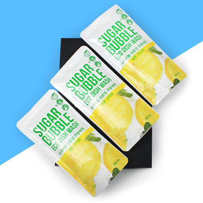 슈가버블 친환경 주방세제 280ml 파우치 3개세트