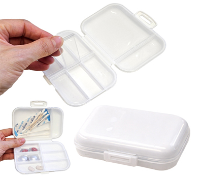 [8칸 휴대용 알약통]위아래 분리보관/인쇄가능/개별OPP포장