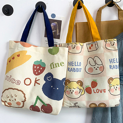 아기자기 캐릭터 에코백 Z2606