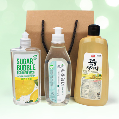 주방세제 3종세트 슈가버블 참그린 트리오