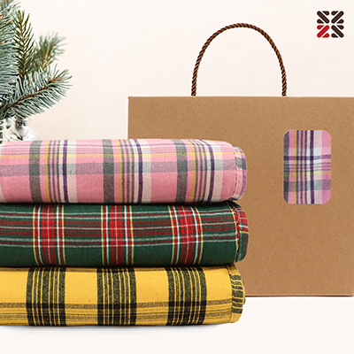 타탄패턴 더블양면담요C