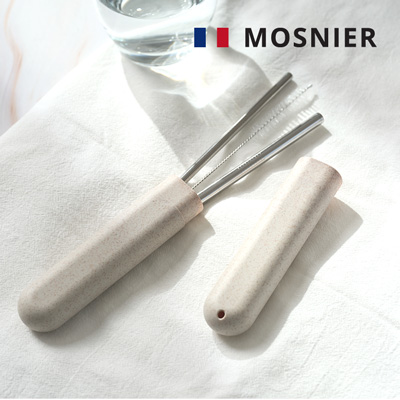 모스니에 휴대용 스텐빨대 2종 세트