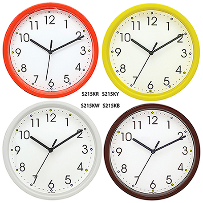 가성비 칼라심플 벽시계 SI215 (KR, KB, KW, KY)