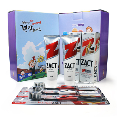 금연홍보 커피 흡연의 흔적 ZACT 작트 치약 150g 2개  특수모 작트 칫솔 3개