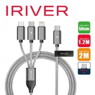 아이리버 PD 3WAY 올인원 메탈 케이블 -50CM,1.2M,2M
