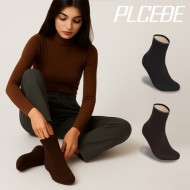 플씨드 벨벳 하이컷 방한 덧신