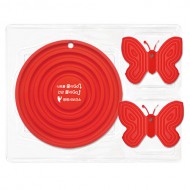 실리콘 냄비받침(링)+실리콘나비집게